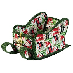 Aunties Two Sleigh Full Pattern,Fabric and Batting Kit